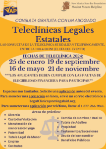 Teleclinic Flyer 2024 Dates (Spanish)