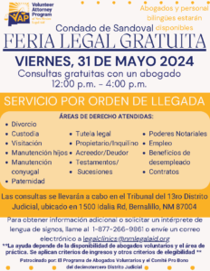 May 31, 2024 Sandoval County Legal Fair_Spanish